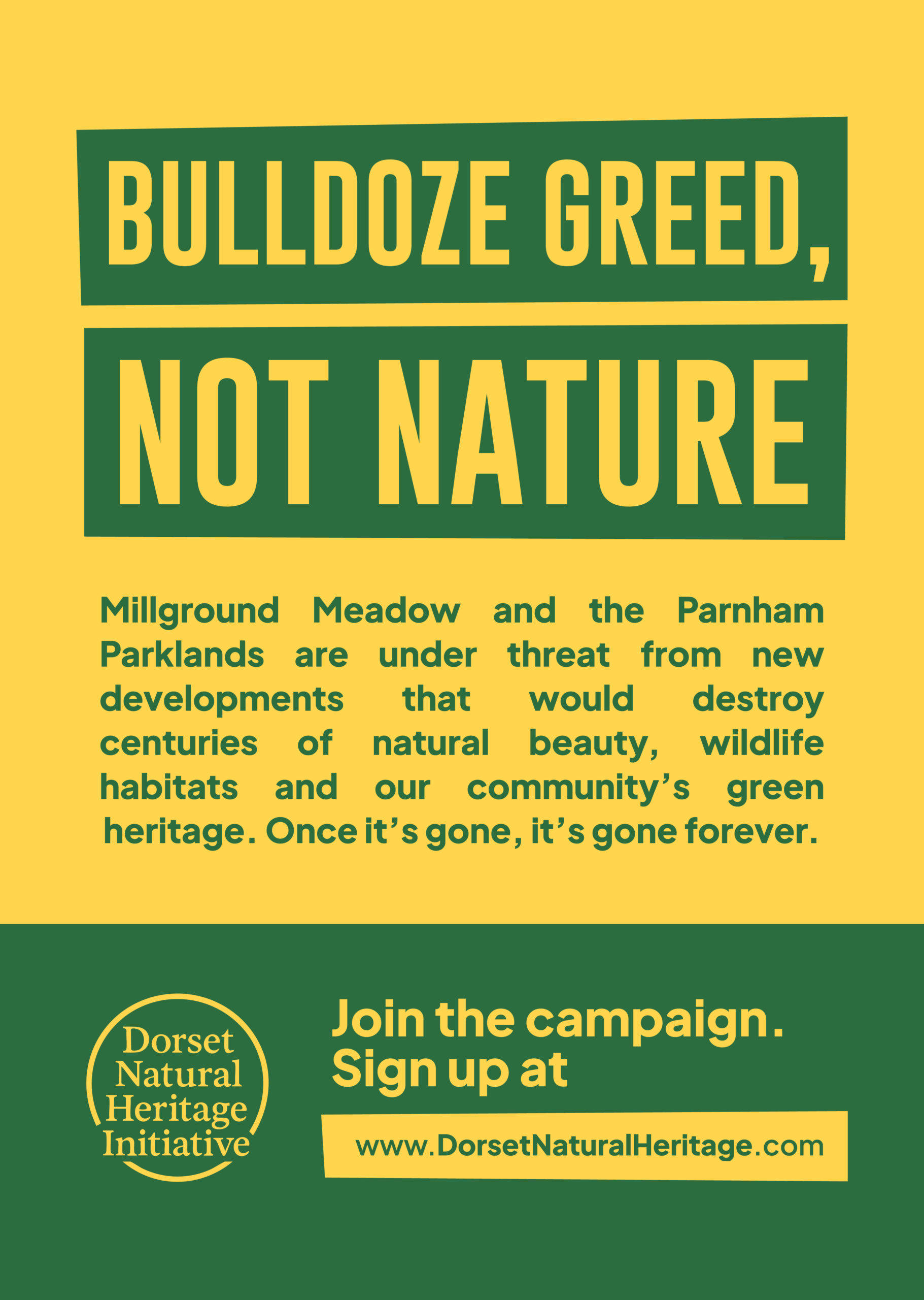 Bulldoze Greed - Not Nature