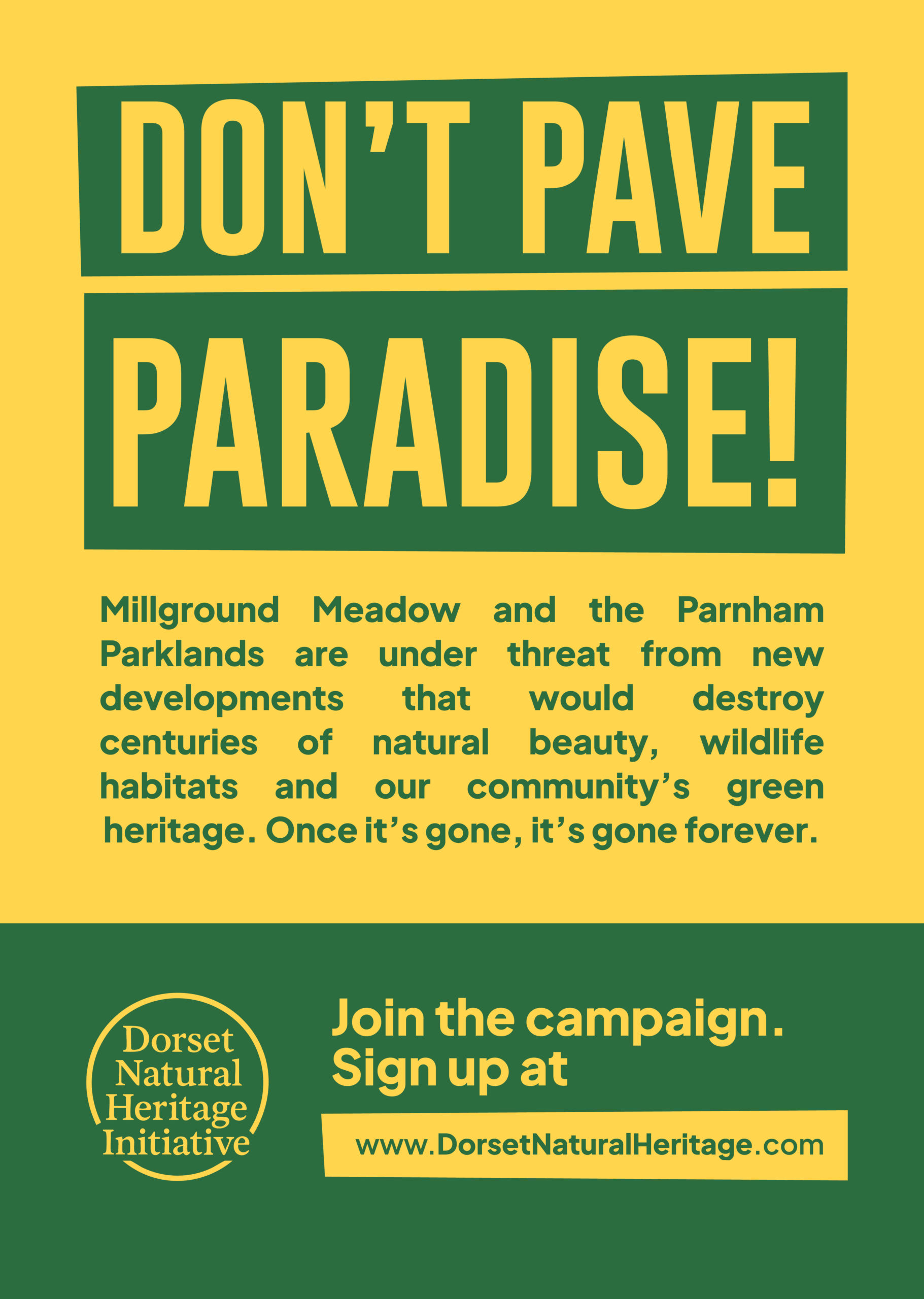 Don't Pave Paradise